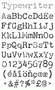 Love love love typewriter font!